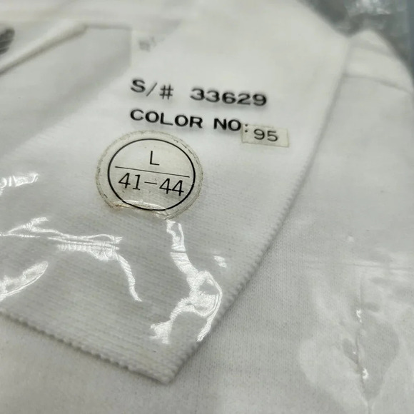 Vintage Court Club White Tennis Shirt  Mens Large - Picture 2 of 11